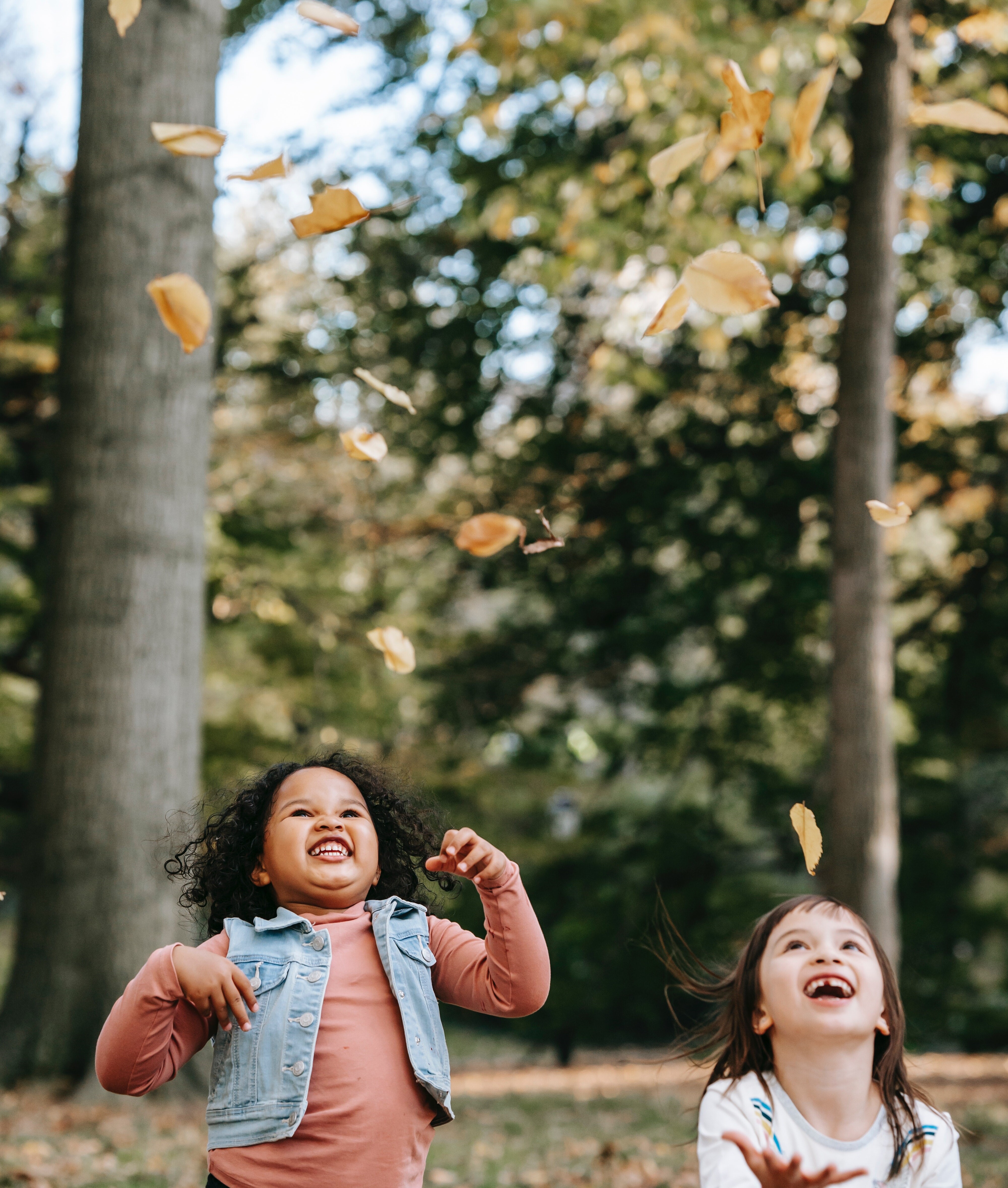 stock image two girls playing