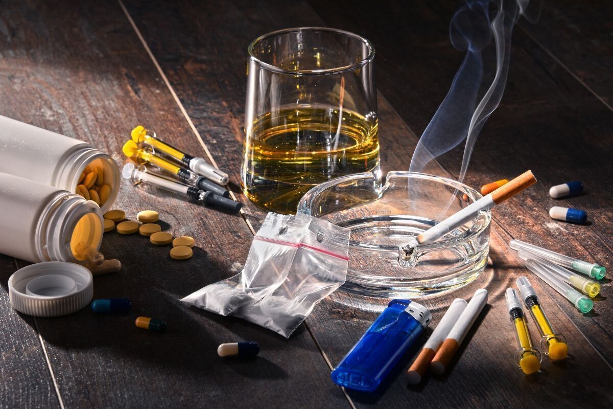 substance abuse stock image